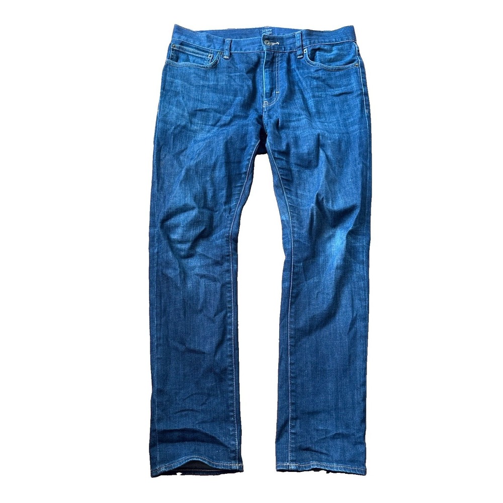 J Crew Jeans Men 32x30 Jeans‎ Slim Straight The Driggs Denim Cotton Blue